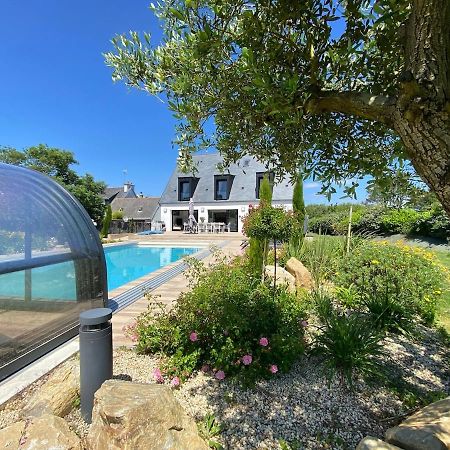 Superbe Villa Tout Confort Avec Piscine Chauffee Er Couverte Et Spa A 2 Pas De La Plage Fouesnant Bagian luar foto