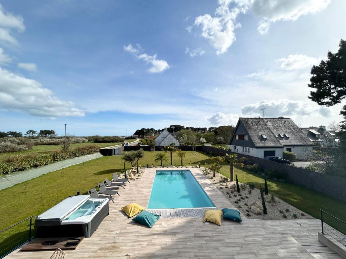 Superbe Villa Tout Confort Avec Piscine Chauffee Er Couverte Et Spa A 2 Pas De La Plage Fouesnant Bagian luar foto