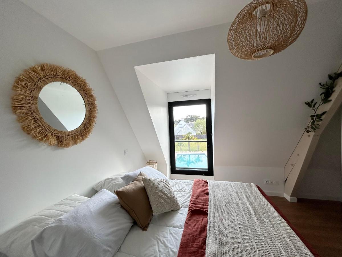 Superbe Villa Tout Confort Avec Piscine Chauffee Er Couverte Et Spa A 2 Pas De La Plage Fouesnant Bagian luar foto