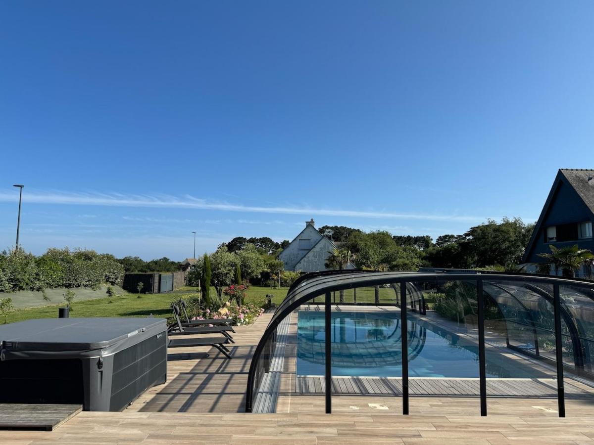 Superbe Villa Tout Confort Avec Piscine Chauffee Er Couverte Et Spa A 2 Pas De La Plage Fouesnant Bagian luar foto