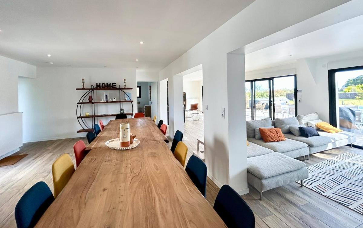Superbe Villa Tout Confort Avec Piscine Chauffee Er Couverte Et Spa A 2 Pas De La Plage Fouesnant Bagian luar foto