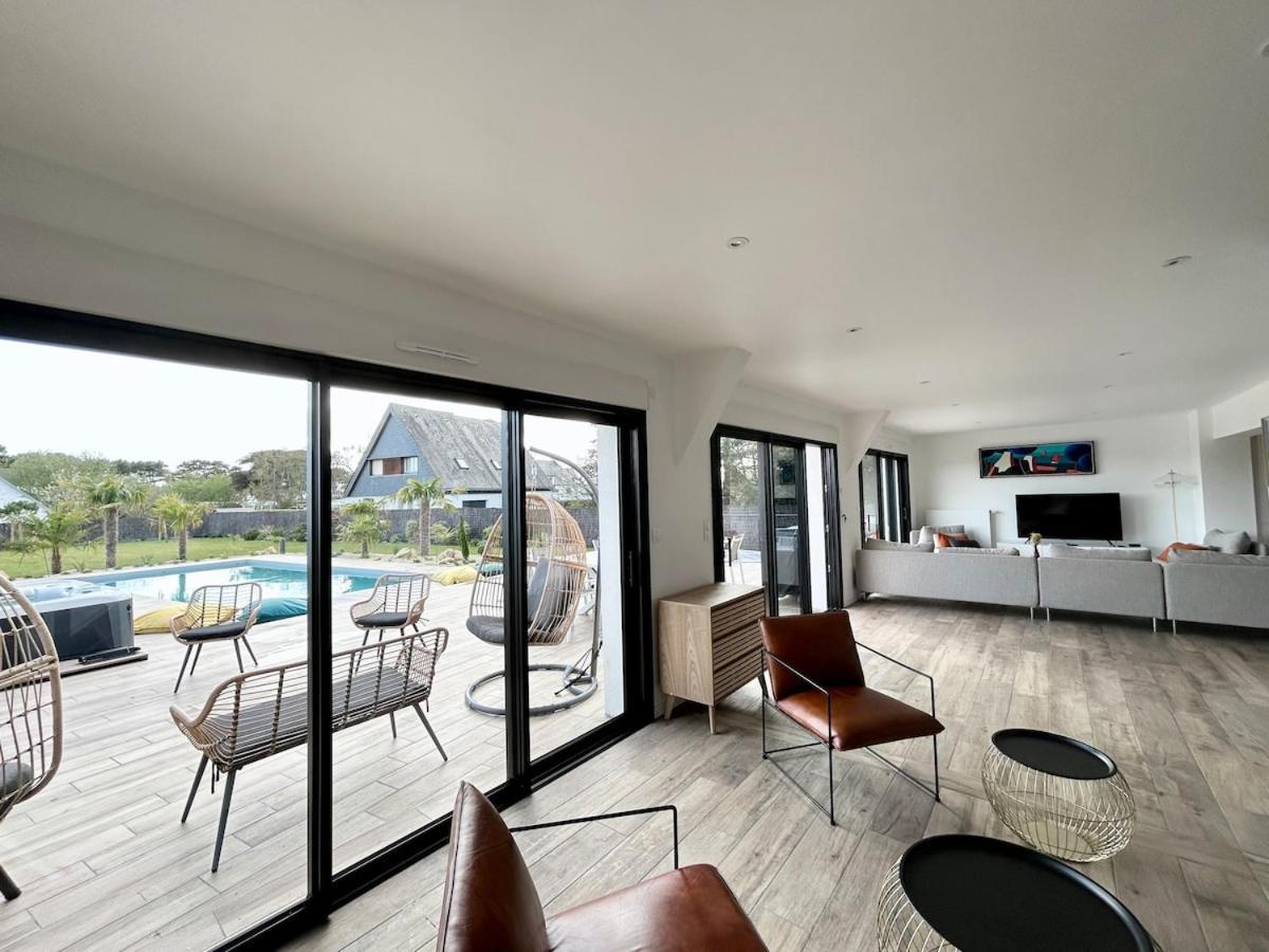 Superbe Villa Tout Confort Avec Piscine Chauffee Er Couverte Et Spa A 2 Pas De La Plage Fouesnant Bagian luar foto